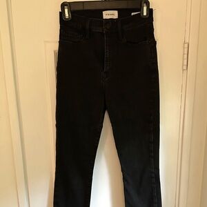 Frame Denim Ali High Rise Cigarette - Size 26 - Black